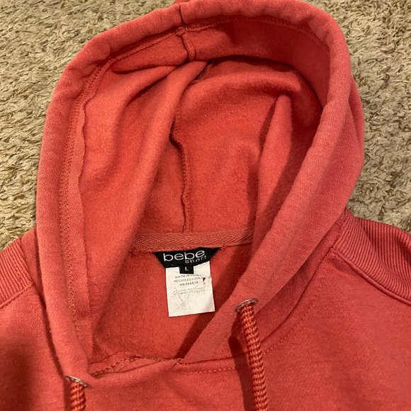 Bebe Sport Mini Logo Tape with Rib Insert Hoodie - Picture 7 of 9